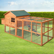 i.Pet Chicken Coop Coops Wooden Rabbit Hutch Hen Chook House Ferret Large Run XL