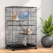 Rabbit Cage 100Cm Hutch 3 Level Indoor Guinea Pig Ferret