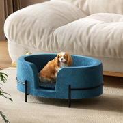 Blue Bliss Calming Pet Bed Elevated Comfort for Dogs and Cats