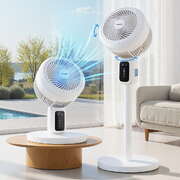  Pedestal Fan W/ Remote 3 Speed 12H Timer Height Adjustable Cooling Fan