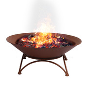 2 in 1 fire pit outdoor pits bowl steel firepit