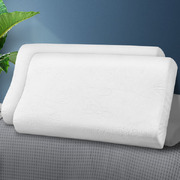  2X Memory Foam Pillow Removable Cover Sleep Down Luxurious B-shape
