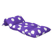 Versatile Foldable Mattress Kids Pillow Purple Medium - Space-Saving