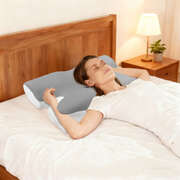 Dreamz Ergonomic Memory Foam Cervical Pillow Neck Shoulder Pain Relief Washable