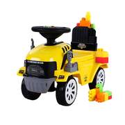 Kids Ride On Car w/ Building Blocks Toy Cars Engine Vehicle Truck Children