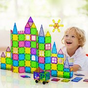 Colorful 100-Piece Kids Magnetic Building Blocks