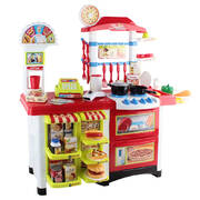 59 Piece Kids Super Market Toy Set - Red & White