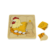 Chicken Lifecycle 4 Layers Puzzle Board