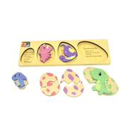 Dinosaur Eggs With Facts 2 Layers Puzzle Board
