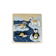 Polar Animal Large Peg Puzzle