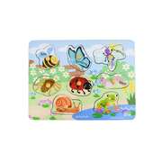 Insect Peg Puzzle Natural 30x22x2.5cm