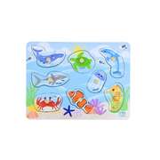 Peg Puzzle Sea Animals Set 30x22x2.5cm