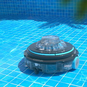 Cordless Robotic Swimming Pool Cleaner with Automatic Vacuum
