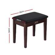 Alpha Wooden Piano Bench with Storage – Elegant Music Stool for Piano