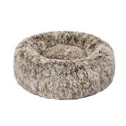 Cat Dog Donut Nest Calming Mat Soft Plush Kennel Coffee L