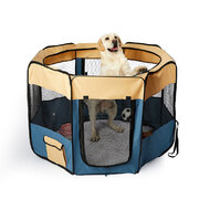 8 Panel Pet Playpen Blue L