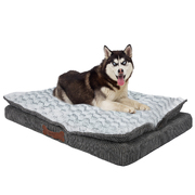 Dog Calming Bed Sleeping Kennel Soft Plush Comfy Memory Foam Mattress M