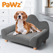 Chaise Lounge Non-slip feet pads Pet Sofa Soft Grey