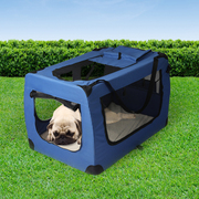 Pet Travel Carrier Kennel Folding Soft Sided Dog Crate For Car Cage Large M