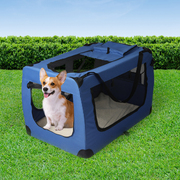 Pet Travel Carrier Kennel Folding Soft Sided Dog Crate For Car Cage Large S