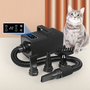 Pet Grooming Hair Dryer Dog Cat Speed Blower Heater Low Noise 3200W Black