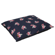 Pet Bed Washable Cushion Mat Indoor Navy M