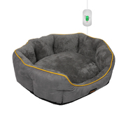 Electric Pet Heater Bed Heated S Grey Small