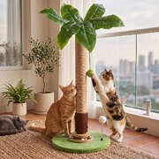 Cat Scratching Post Natural Sisal 40x40x77cm