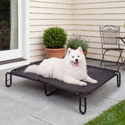 Dog Bed Breathable Mesh Black 110x76x20cm