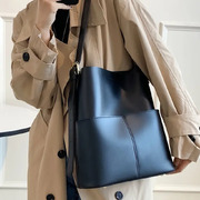 The Elegant Bucket Tote Bag for Women with a Wide Strap