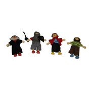 PRICE FOR 4 ASSORTED PIRATE FLEXI DOLL 