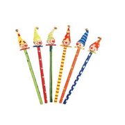 PRICE FOR 6 ASSORTED CLOWN PENCIL
