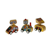 WOODEN ROBOT PULL BACK