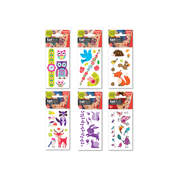 PRICE FOR 6 ASSORTED TEMPORARY TATTOO SPRING FOREST 