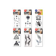 PRICE FOR 6 ASSORTED TEMPORARY TATTOO PARTY ROCK 
