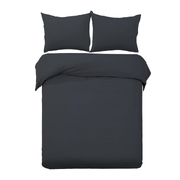 Quilt Cover Set Classic Black Super King