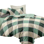 Giselle Bedding Quilt Cover Set King Bed Doona Duvet Reversible Sets Square Diamond Pattern