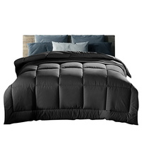 Giselle Bedding 700GSM Microfiber Microfibre Quilt Cover Doona Winter Super King Charcoal