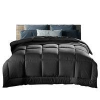 Giselle Bedding 400GSM Microfiber Microfibre Quilt Duvet Cover Doona Down Altern Super King Charcoal