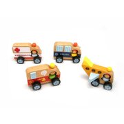 PRICE FOR ONE WOODEN EMERGENCY VEHICLE RANDOMLY PICK