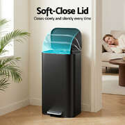 40L Pedal Bin Soft Close Steel Kitchen Bin | EXTG
