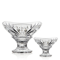 7 Piece Set of Crystal Specialty Bowl with Foot Stand