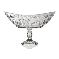 Italian Crystal Centro Tavalo Oval Footed Centerpieces H 28cm