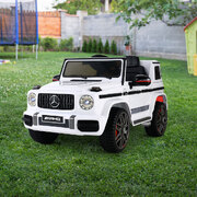 Kids Electric Ride On Car Mercedes-Benz Amg G63 Remote White