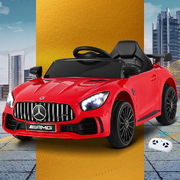 Kids Ride On Car Mercedes-Benz AMG GTR Electric Toy Cars 12V Red