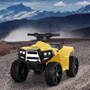 Yellow ATV Quad Electric Ride-On