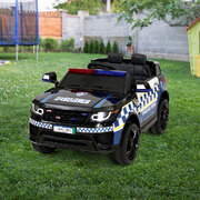 Rigo Kids Ride On police Car Toy Black