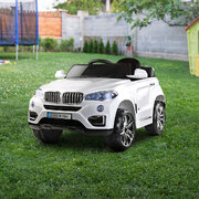 Rigo Kids Electric Ride On Car Suv Bmw-Inspired X5 Toy Cars Remote White