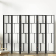 Ashton Room Divider Screen Privacy Wood Dividers Stand 6 Panel Black