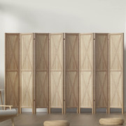 Room Divider Screen Privacy Wood Dividers Stand 8 Panel Brown